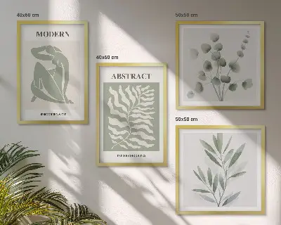 Set posters met lijsten matisse boho planten designs