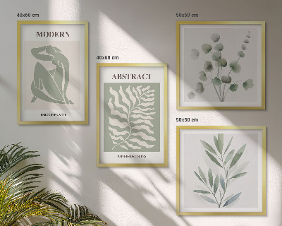 Set van posters met lijst Matisse ontwerpt boho planten