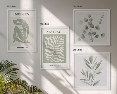 Set van posters met lijst Matisse ontwerpt boho planten