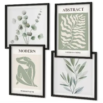Set posters met lijsten matisse boho planten designs