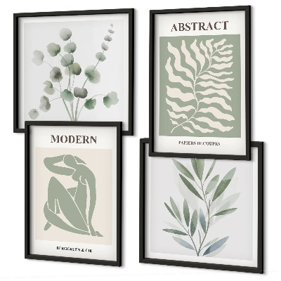 Set van posters met lijst Matisse ontwerpt boho planten