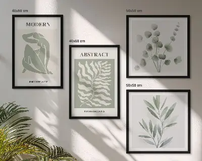 Set posters met lijsten matisse boho planten designs