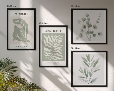Set van posters met lijst Matisse ontwerpt boho planten