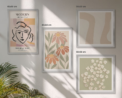Meerluik in lijst Moderne abstracte vrouw