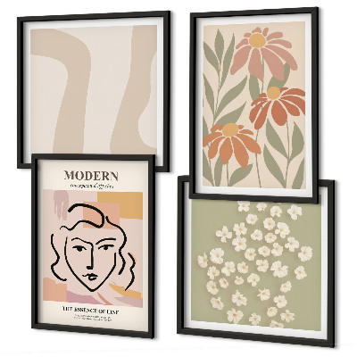 Meerluik in lijst Moderne abstracte vrouw