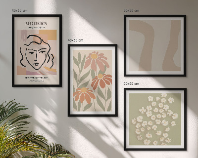 Meerluik in lijst Moderne abstracte vrouw