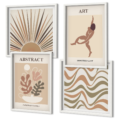 Meerluik in lijst Matisse boho abstracte patronen