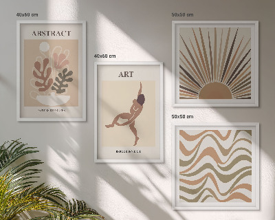 Meerluik in lijst Matisse boho abstracte patronen
