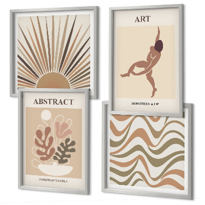 Meerluik in lijst Matisse boho abstracte patronen
