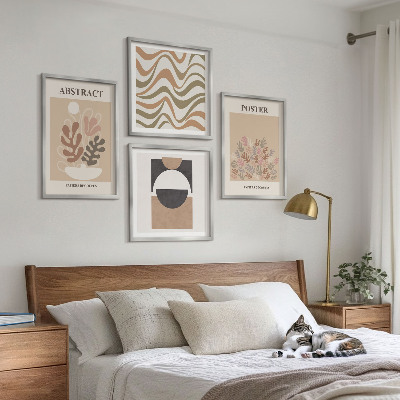 Set van posters met lijst Abstracte vormen en patronen