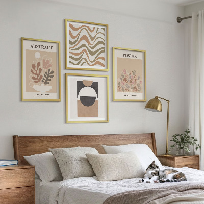 Set van posters met lijst Abstracte vormen en patronen