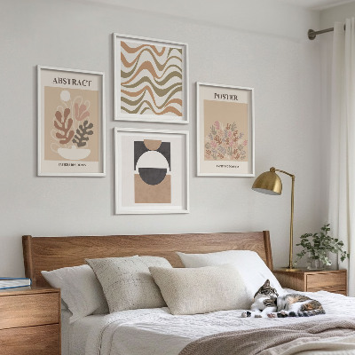 Set van posters met lijst Abstracte vormen en patronen
