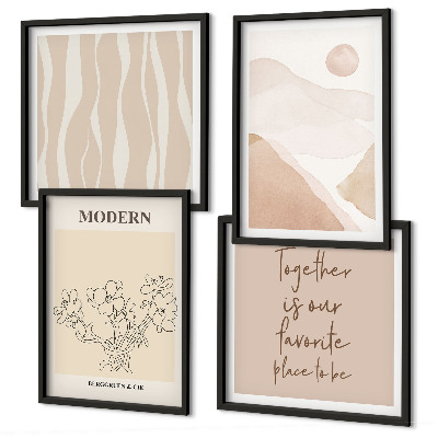 Meerluik in lijst Abstracte vormen en kleuren