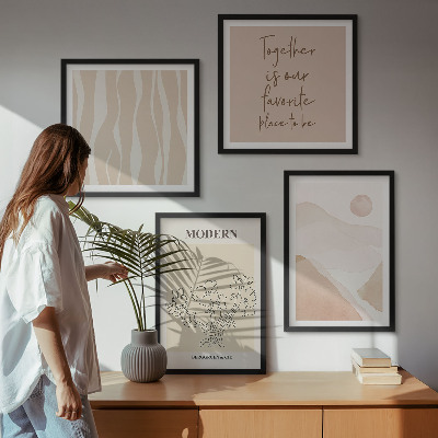 Meerluik in lijst Abstracte vormen en kleuren