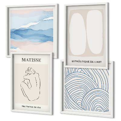 Set van posters met lijst Matisse's abstracte vormen