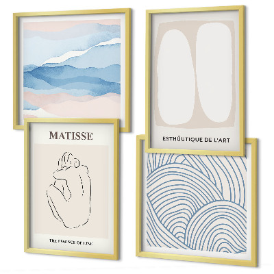 Set van posters met lijst Matisse's abstracte vormen