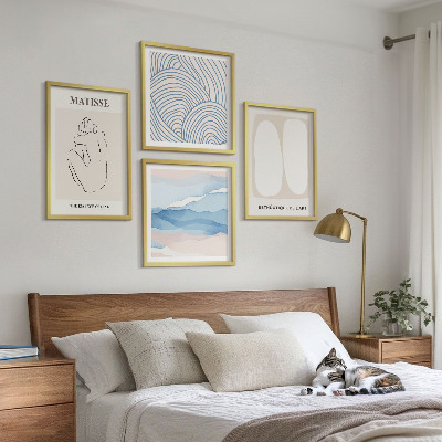 Set van posters met lijst Matisse's abstracte vormen