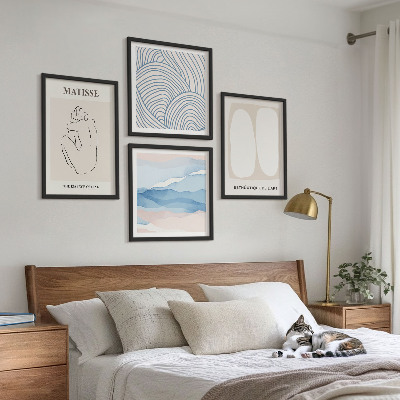 Set van posters met lijst Matisse's abstracte vormen