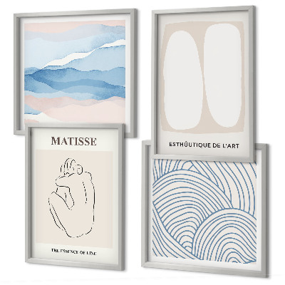 Set van posters met lijst Matisse's abstracte vormen