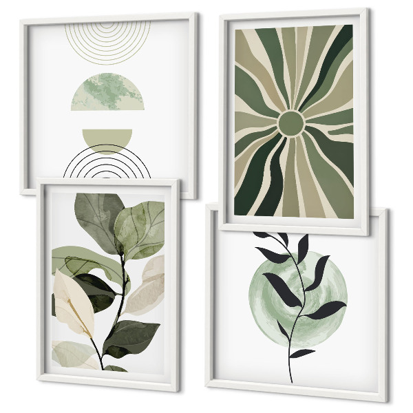 Meerluik in lijst Geometrische vormen van planten
