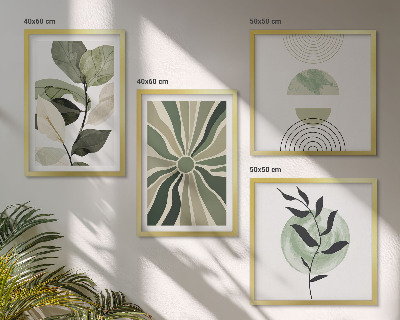 Meerluik in lijst Geometrische vormen van planten