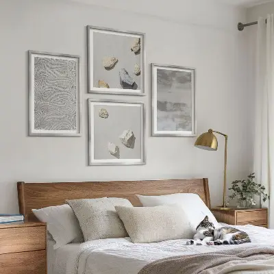 Set van posters met lijst Moderne minimalistische texturen