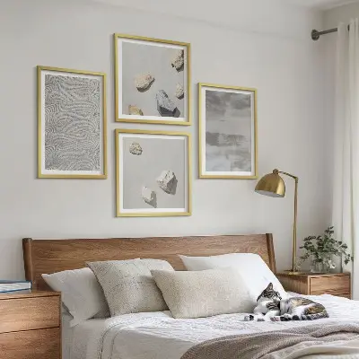 Set van posters met lijst Moderne minimalistische texturen