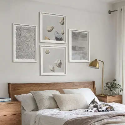 Set van posters met lijst Moderne minimalistische texturen
