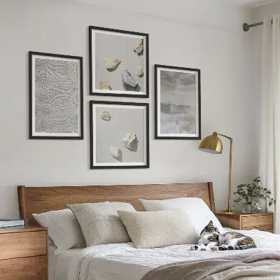Set van posters met lijst Moderne minimalistische texturen
