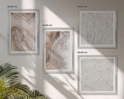 Abstracte marmerpatronen van steen meerluik in lijst