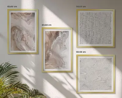Abstracte marmerpatronen van steen meerluik in lijst
