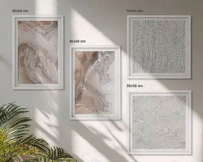 Abstracte marmerpatronen van steen meerluik in lijst