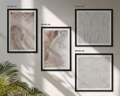 Abstracte marmerpatronen van steen meerluik in lijst