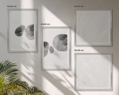 Abstracte kunst met verfspatten meerluik in lijst