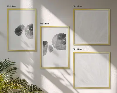 Abstracte kunst met verfspatten meerluik in lijst