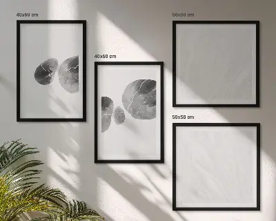 Abstracte kunst met verfspatten meerluik in lijst