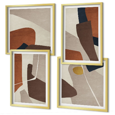 Meerluik in lijst Abstracte moderne vormen