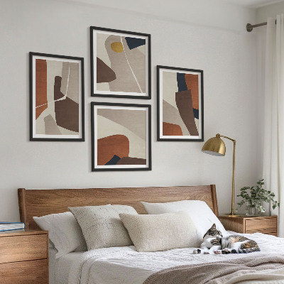 Meerluik in lijst Abstracte moderne vormen