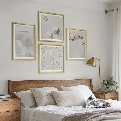 Meerluik in lijst Zandsteen boho textuur