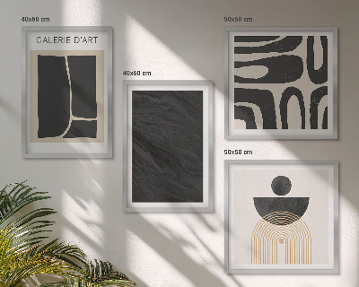 Set van posters met lijst Abstracte marmervormen