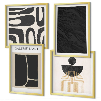 Set van posters met lijst Abstracte marmervormen