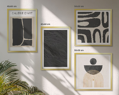 Set van posters met lijst Abstracte marmervormen