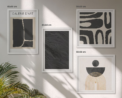Set van posters met lijst Abstracte marmervormen
