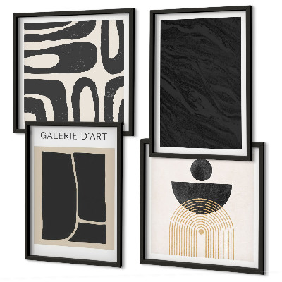 Set van posters met lijst Abstracte marmervormen