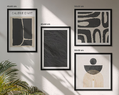 Set van posters met lijst Abstracte marmervormen