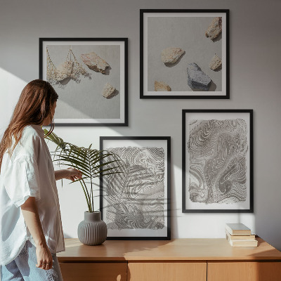 Meerluik in lijst Moderne abstracte vormen