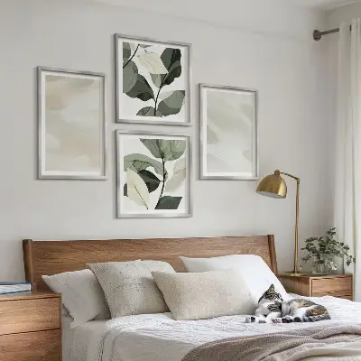 Set van posters met lijst Heldere abstracte boho-schilderijen