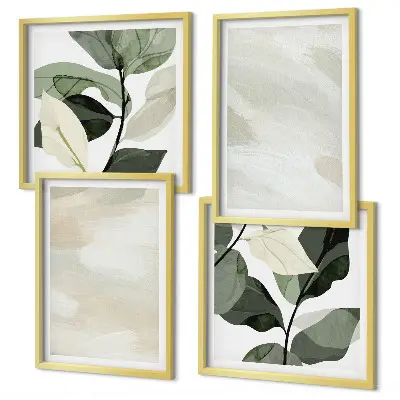 Set van posters met lijst Heldere abstracte boho-schilderijen