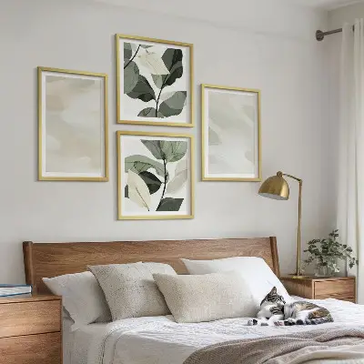 Set van posters met lijst Heldere abstracte boho-schilderijen