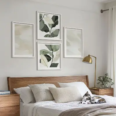 Set van posters met lijst Heldere abstracte boho-schilderijen